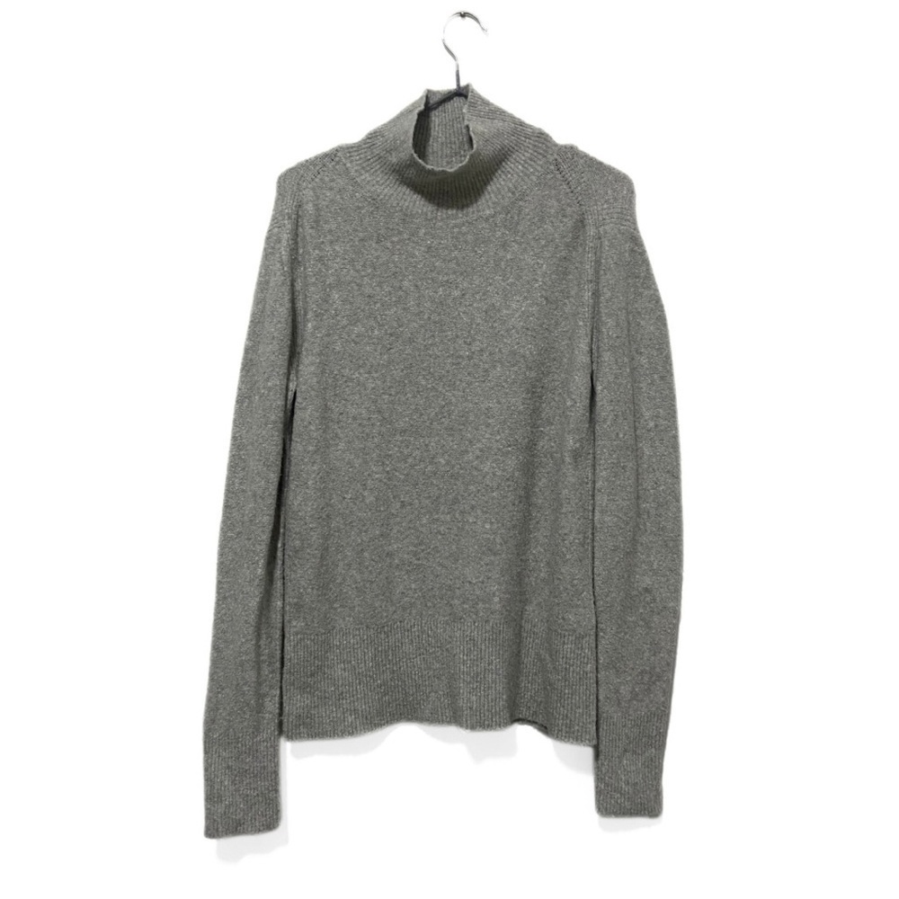 Reiss Grey Wool-Blend Soft Cozy Knit Turtleneck Sweater Size Medium